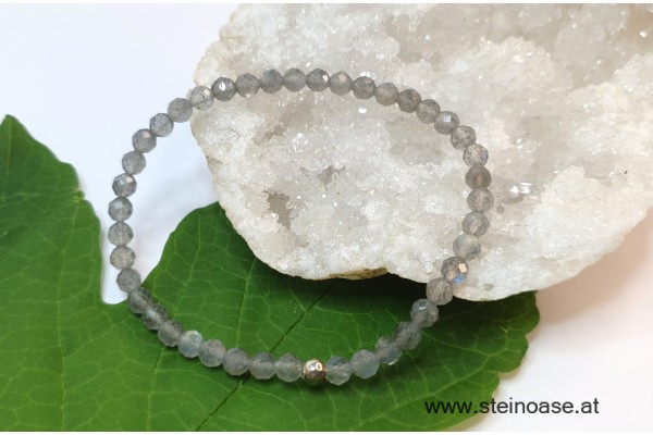 Armband Labradorit facettiert 4mm